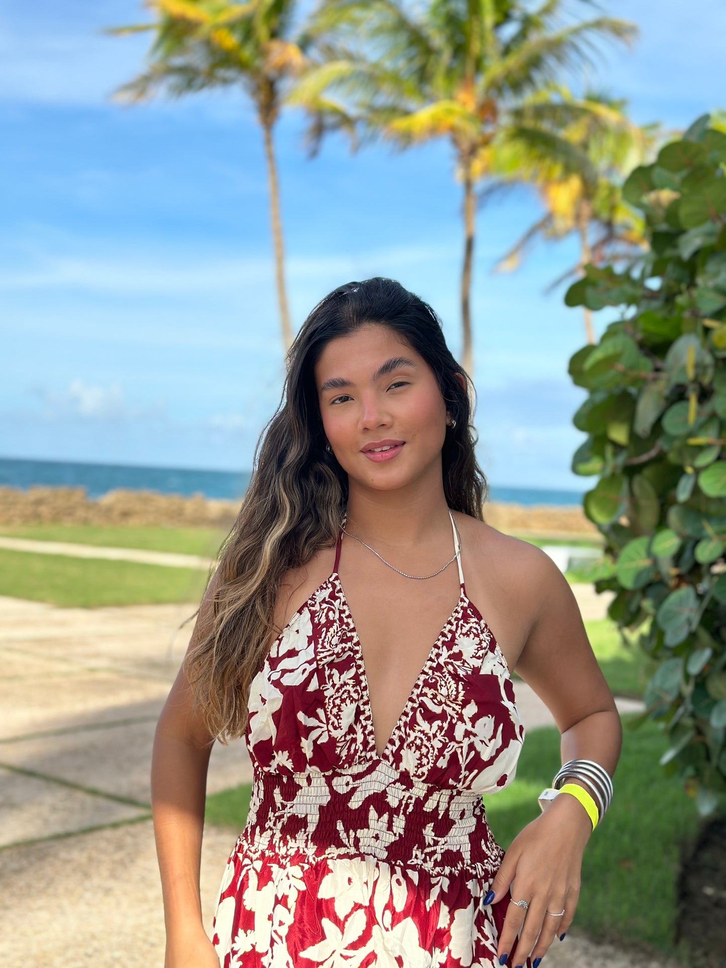 Island Bloom Halter Jumpsuit