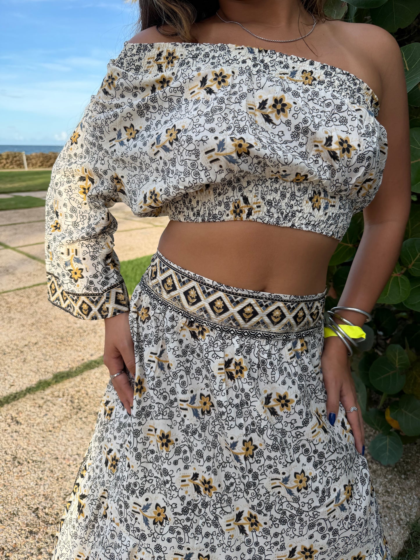 Coastal Goddess Two-Piece Maxi Set