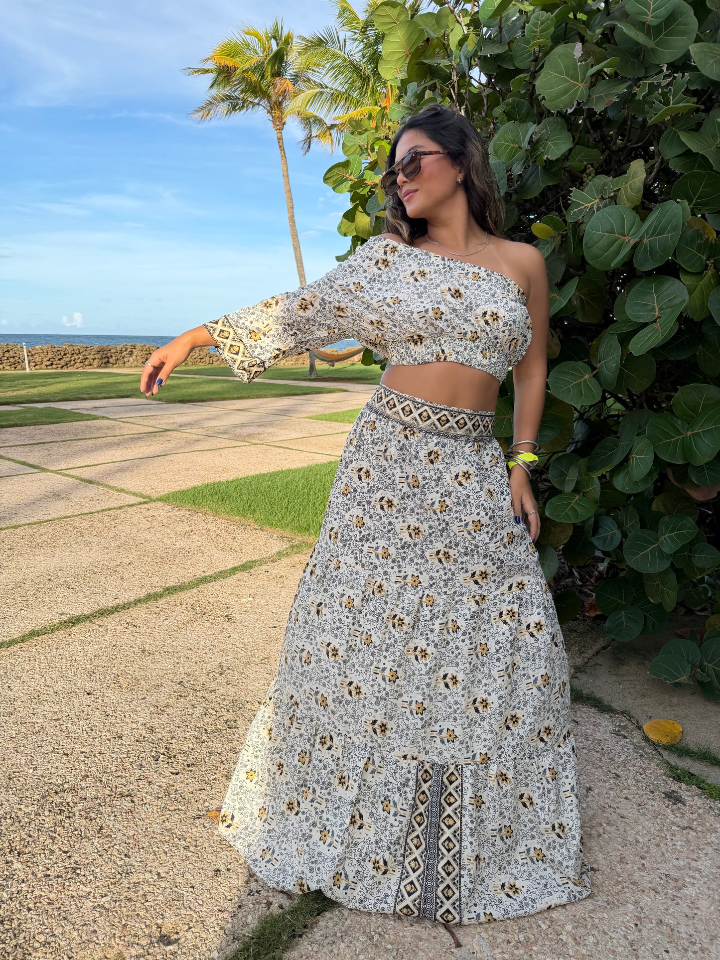 Coastal Goddess Two-Piece Maxi Set